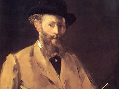 Self Portrait with Palette by Édouard Manet