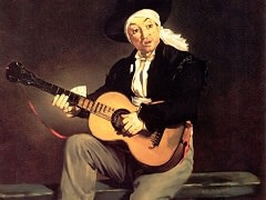 The Spanish Singer by Édouard Manet