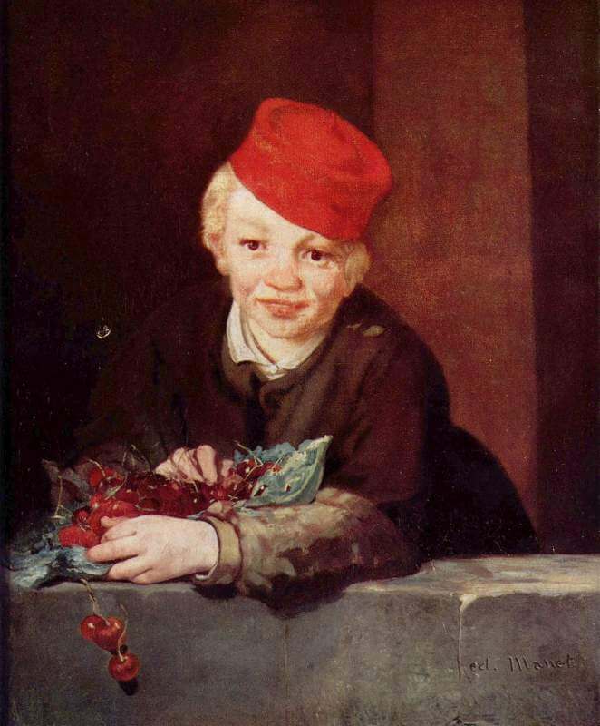Boy with Cherries by Édouard Manet