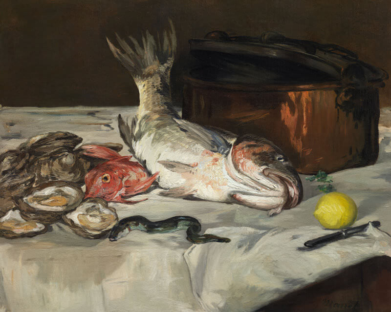 Still Life with Carp, 1864 by Édouard Manet