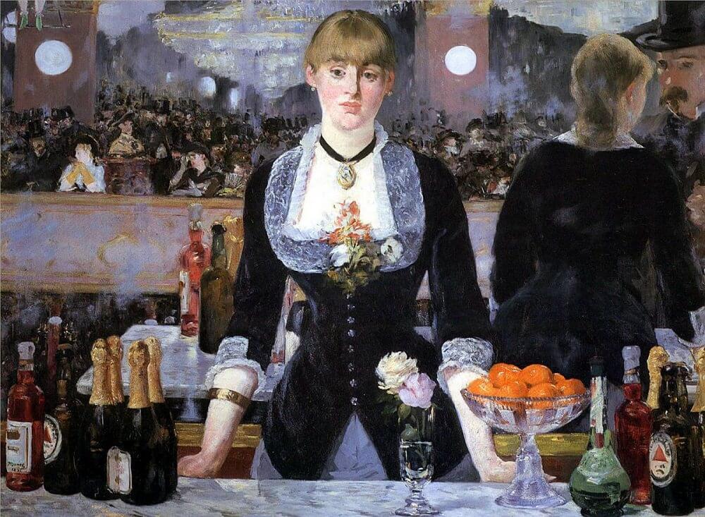 A Bar at the Folies-Bergere, 1882 by Édouard Manet