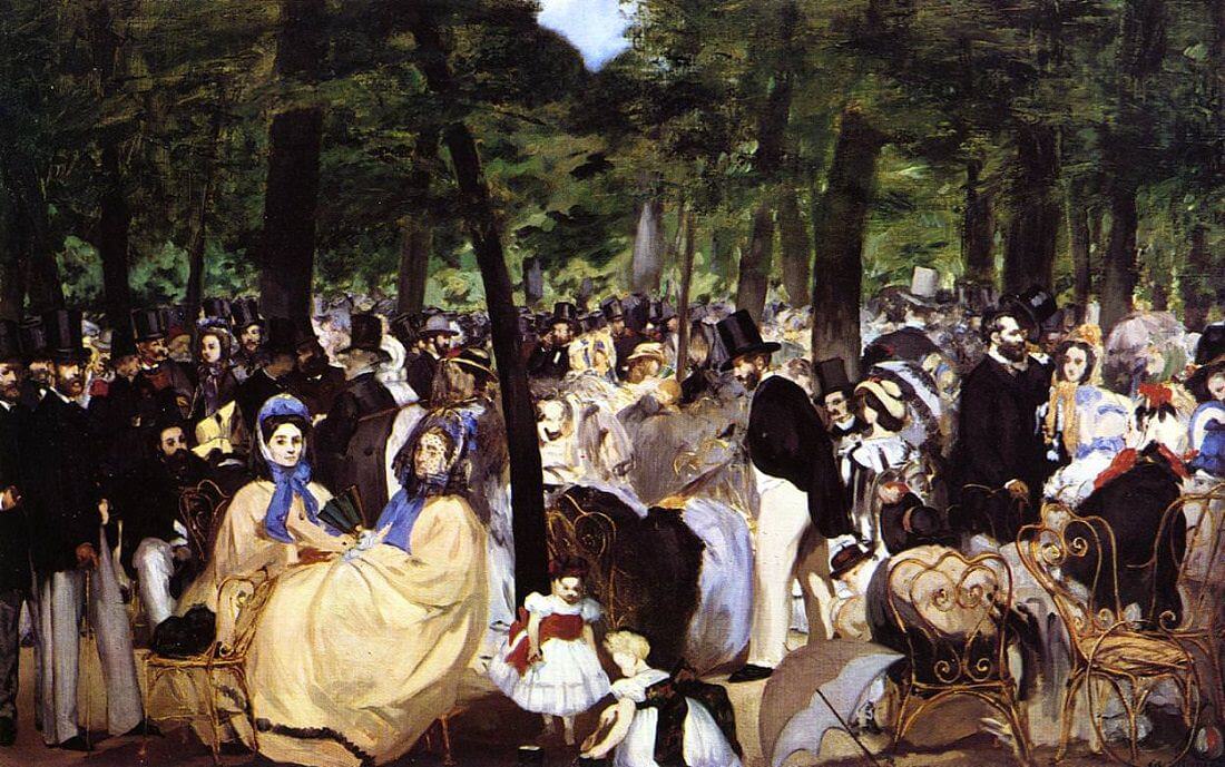 Music in the Tuileries Gardens by Édouard Manet
