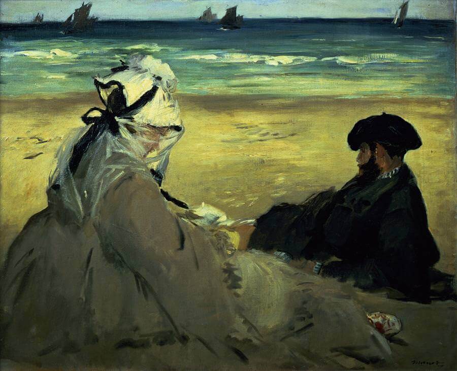 On the Beach, 1873 by Édouard Manet