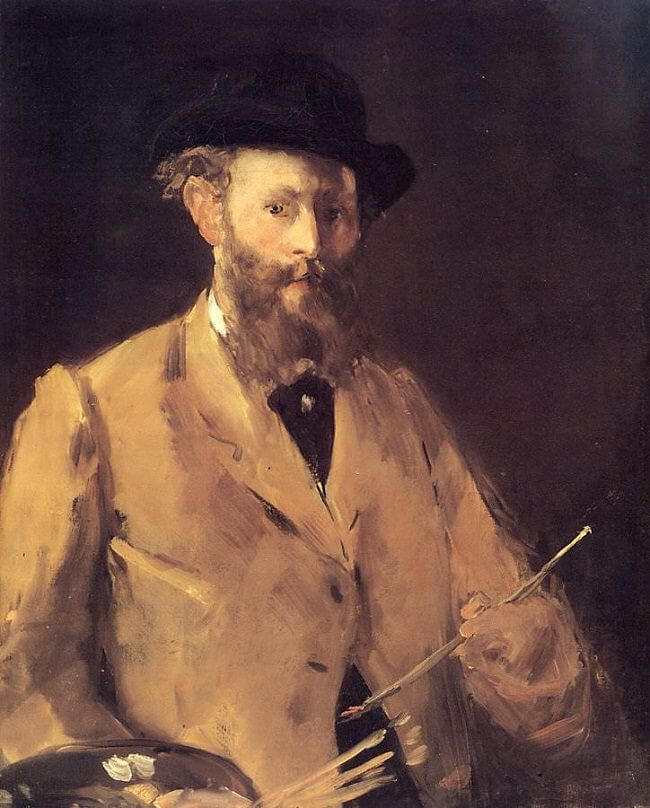 Self-Portrait with Palette, 1878 by Édouard Manet