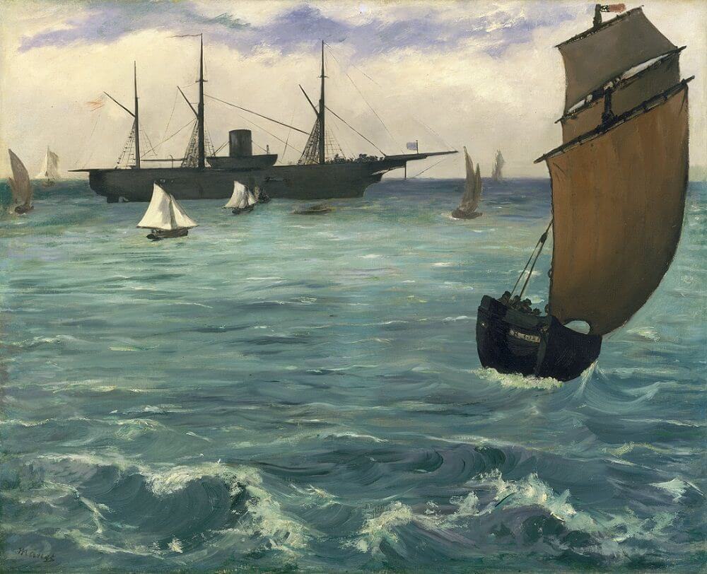 The 'Kearsarge' at Boulogne, 1864 by Édouard Manet