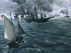 Alabama and Kearsarge by Édouard Manet