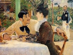 Chez Le pere Lathuille by Édouard Manet