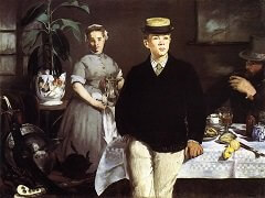 Luncheon in the Studio by Édouard Manet