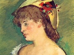 The Blonde with Bare Breasts by Édouard Manet