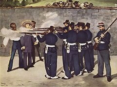 Execution of Emperor Maximillian by Édouard Manet