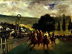 The Races at Longchamp by Édouard Manet